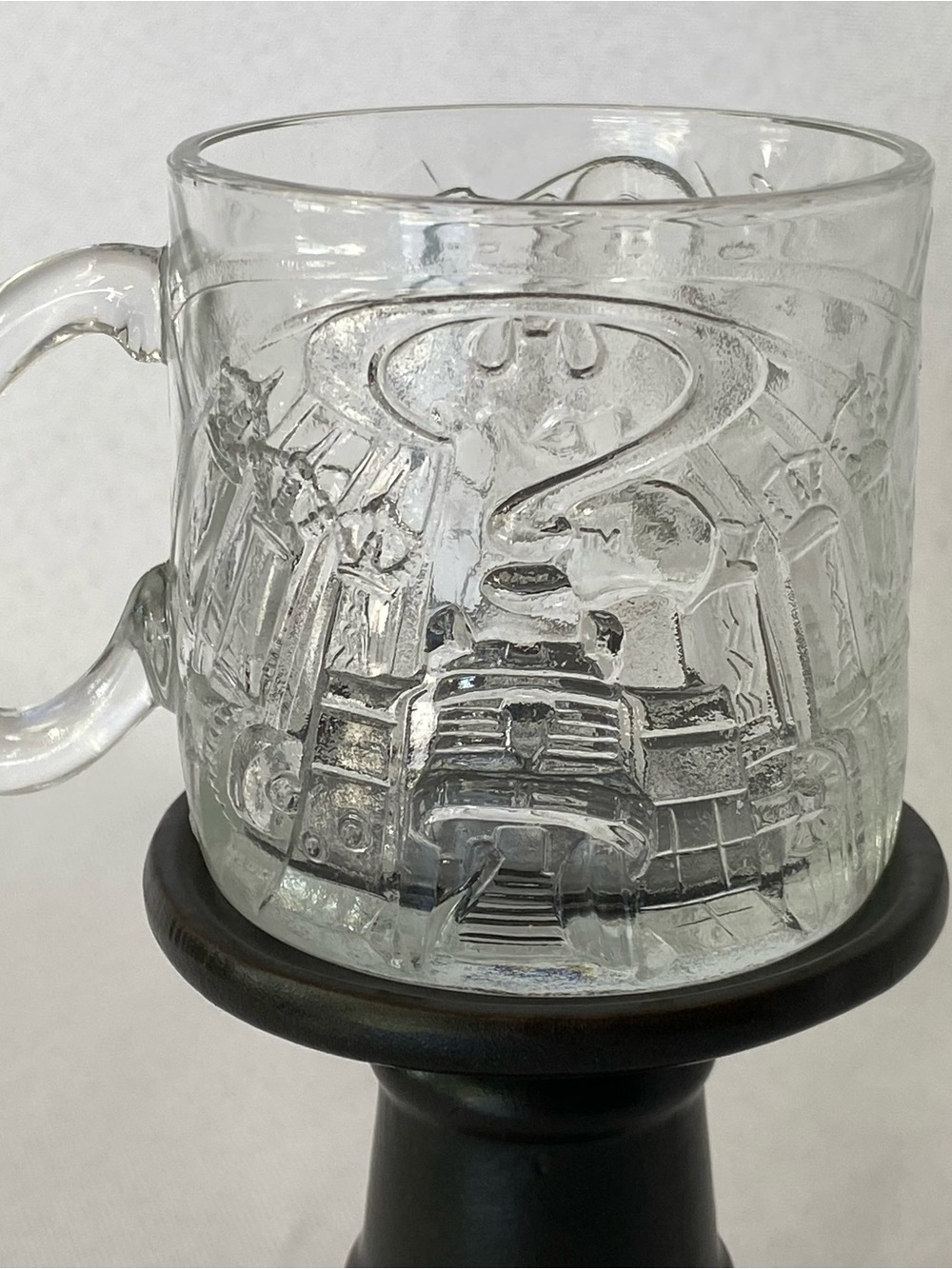 Vintage 1995 The Riddler McDonalds 3D Glass Cup Mug Batman Forever Movie